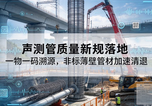 城西声测管质量新规落地，一物一码溯源，非标薄壁管材加速清退